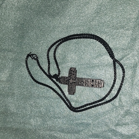 Stainless steel Lords Prayer Necklace - Picture 4 of 4